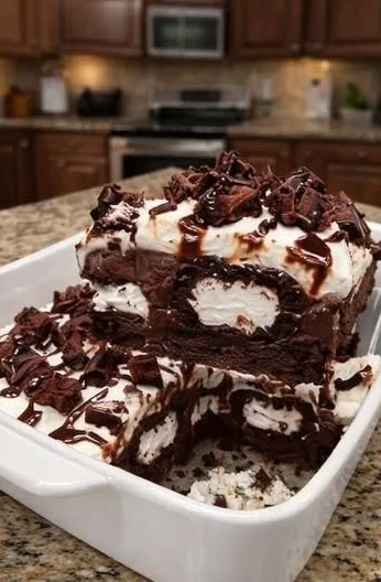 Layered Ding Dong Dessert