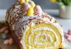 Lemon Swiss Roll Cake for Easter with a light and zesty flavor