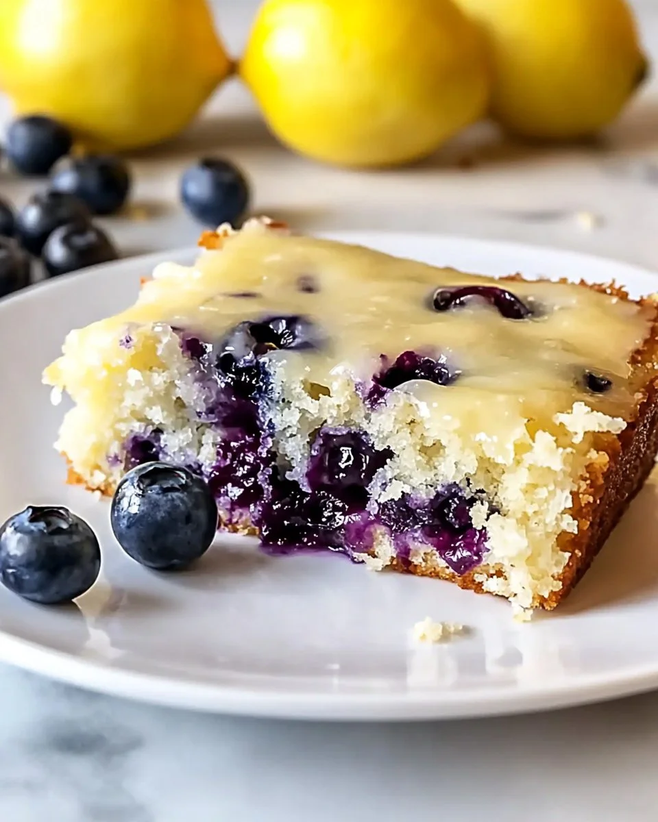 Lemon Glazed Blueberry Boyfriend Bait dessert recipe with blueberries