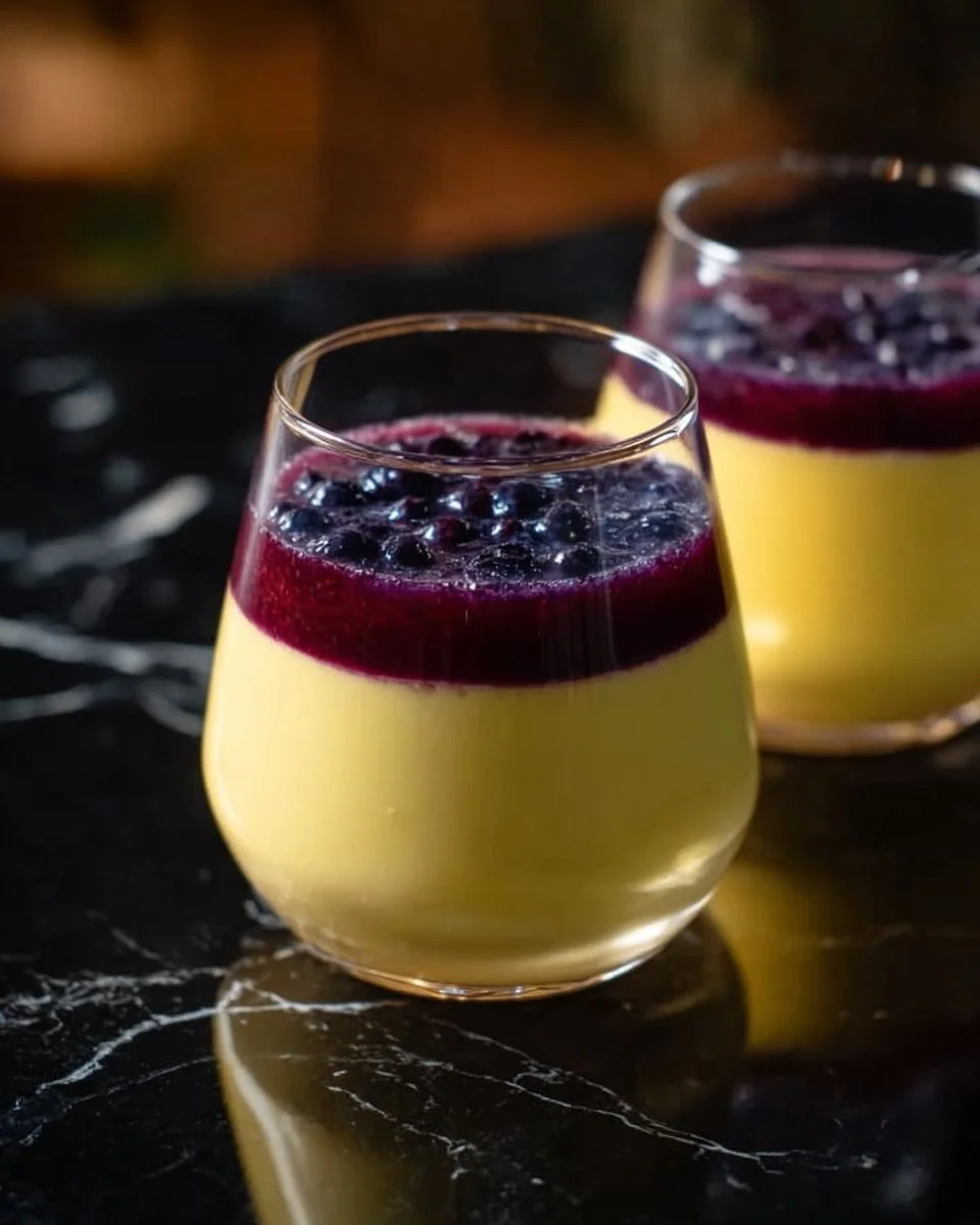 Delicious and creamy lemon panna cotta served in a glass