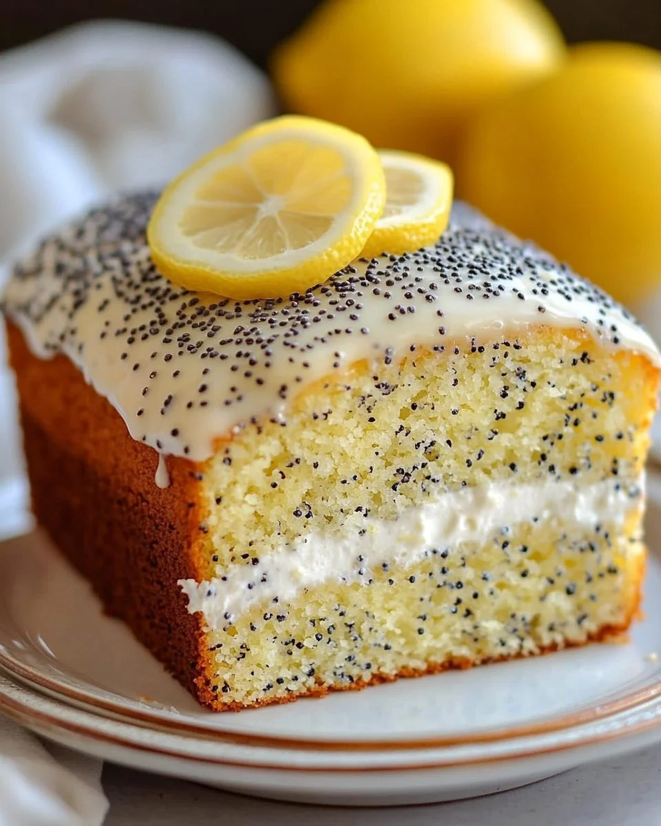 Lemon Poppy Seed Cake with Glaze