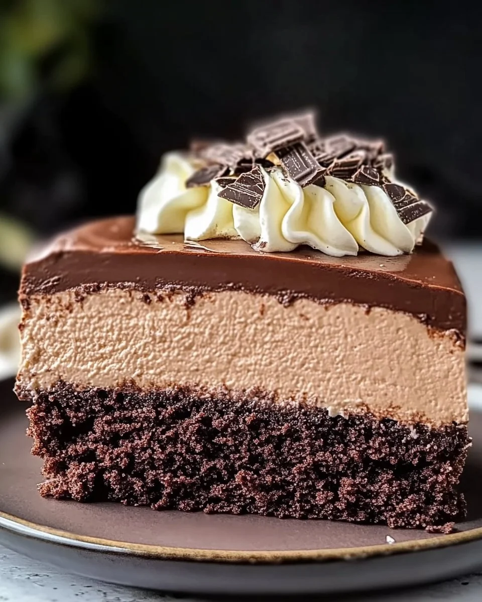 Delicious homemade Magic Cake with layers of cream, custard, and sponge.