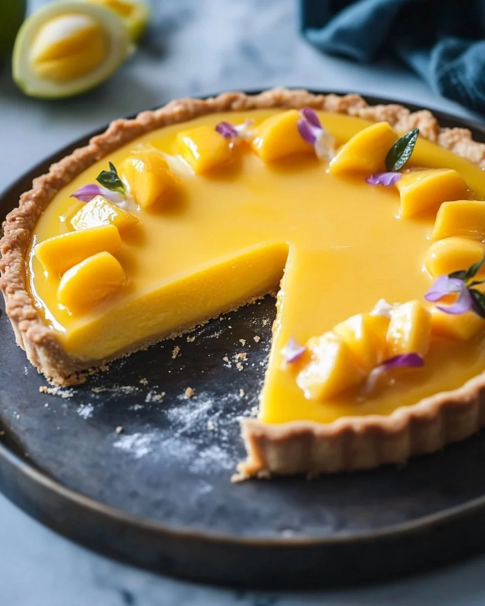 Mango Curd Tart