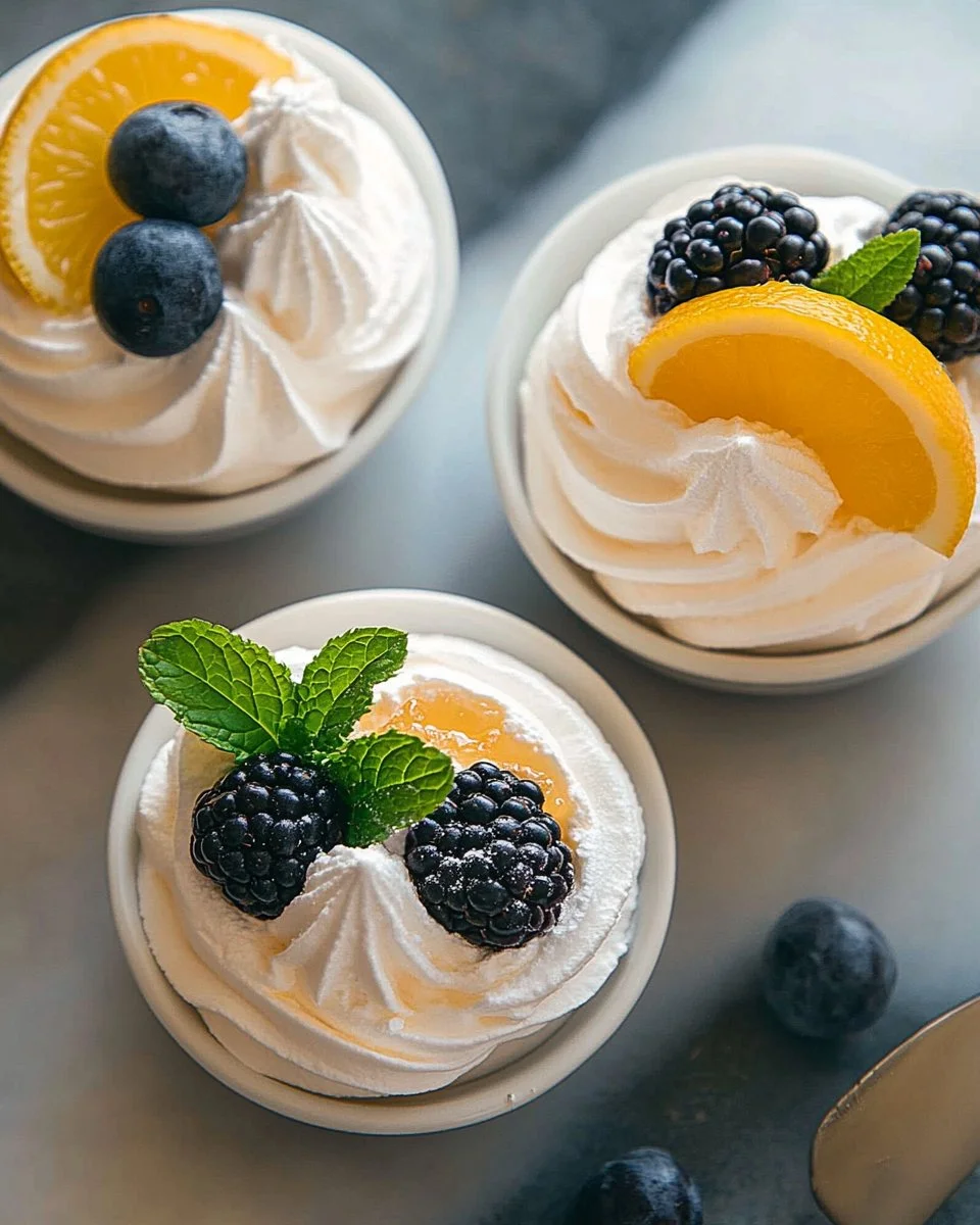 Meringues with Citrus Curd