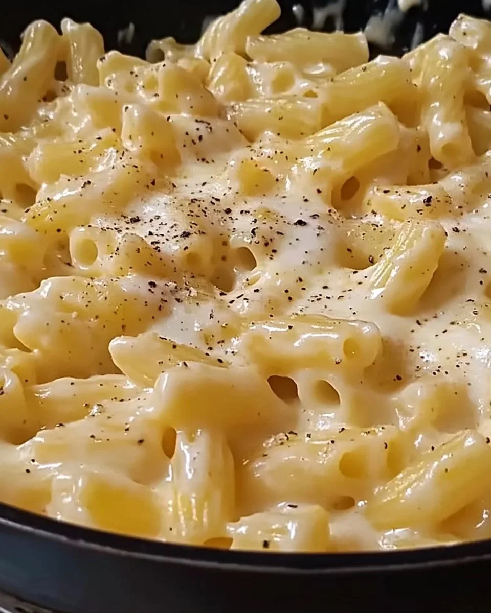One-Pan White Cheddar Mozzarella Pasta Delight