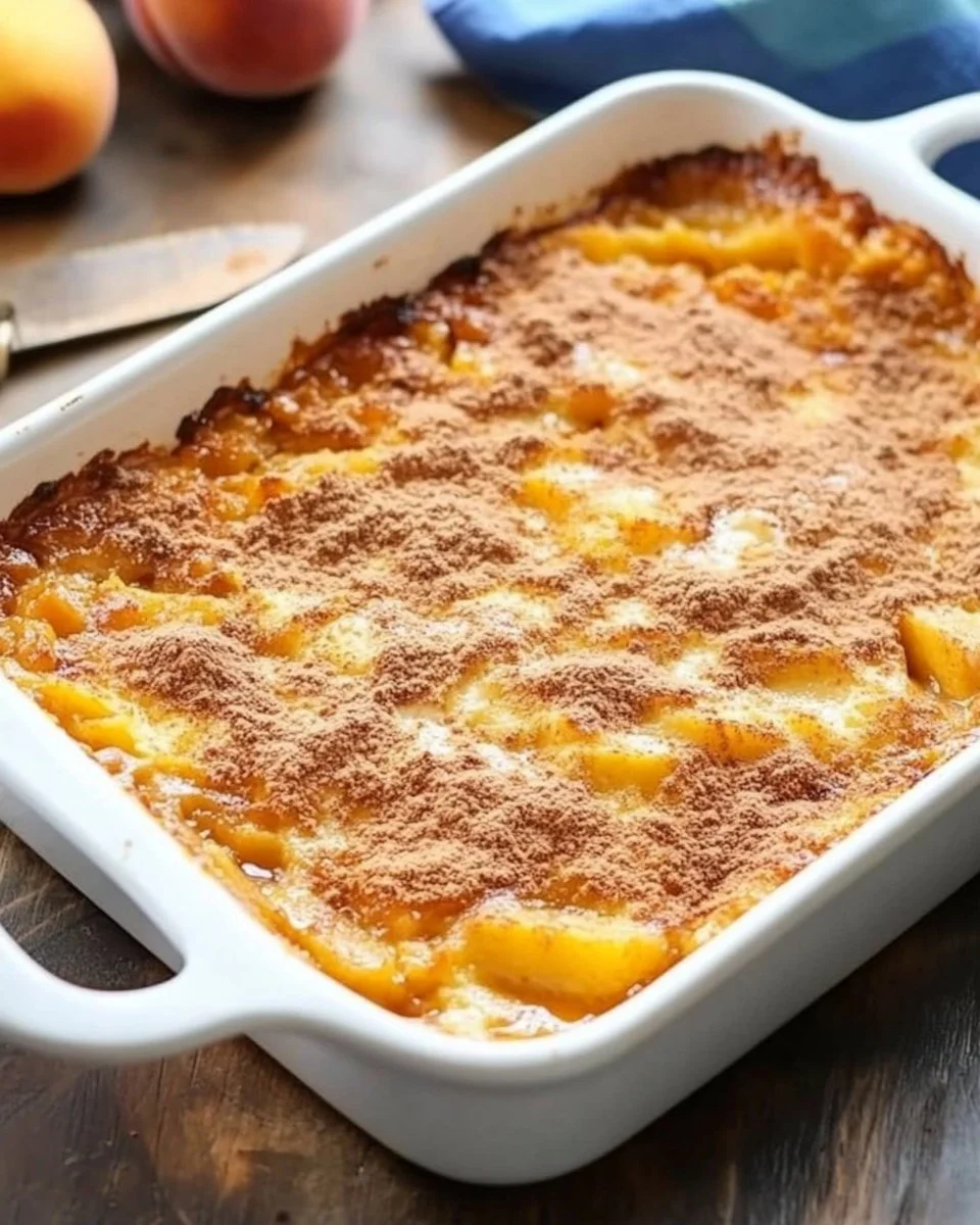 Peach Dump Cake