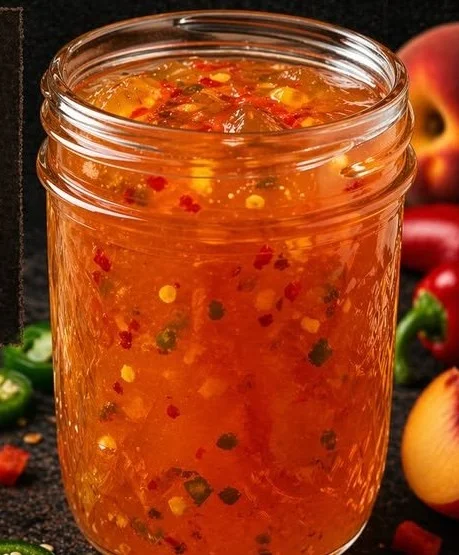 Peach Jalapeño Pepper Jelly
