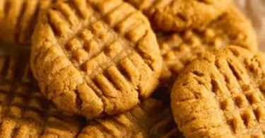 Delicious homemade peanut butter cookies on a plate