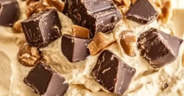 Delicious Peanut Butter Fluff dessert in a bowl with a creamy texture