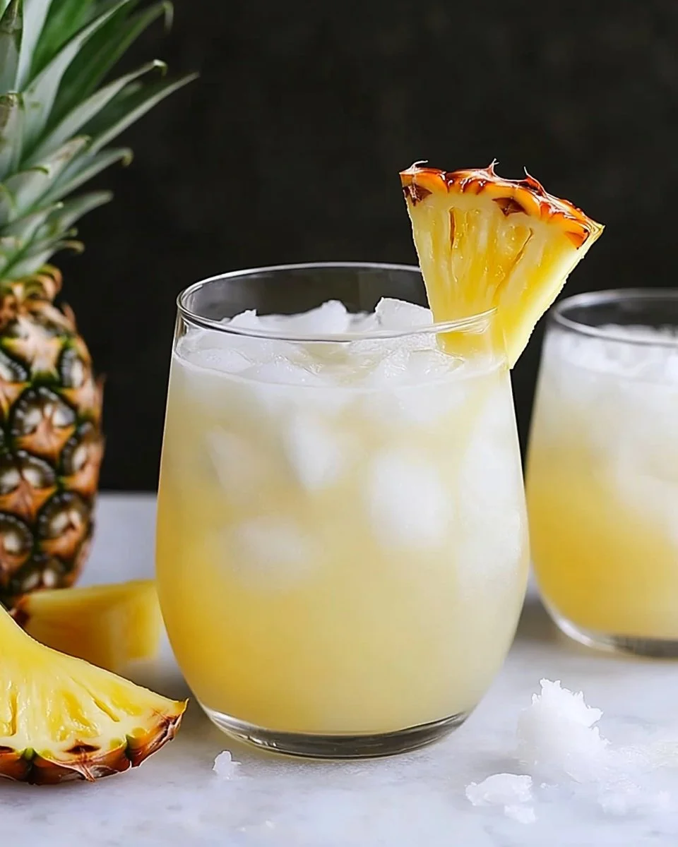 Refreshing Pina Colada Water with tropical flavors blended for hydration