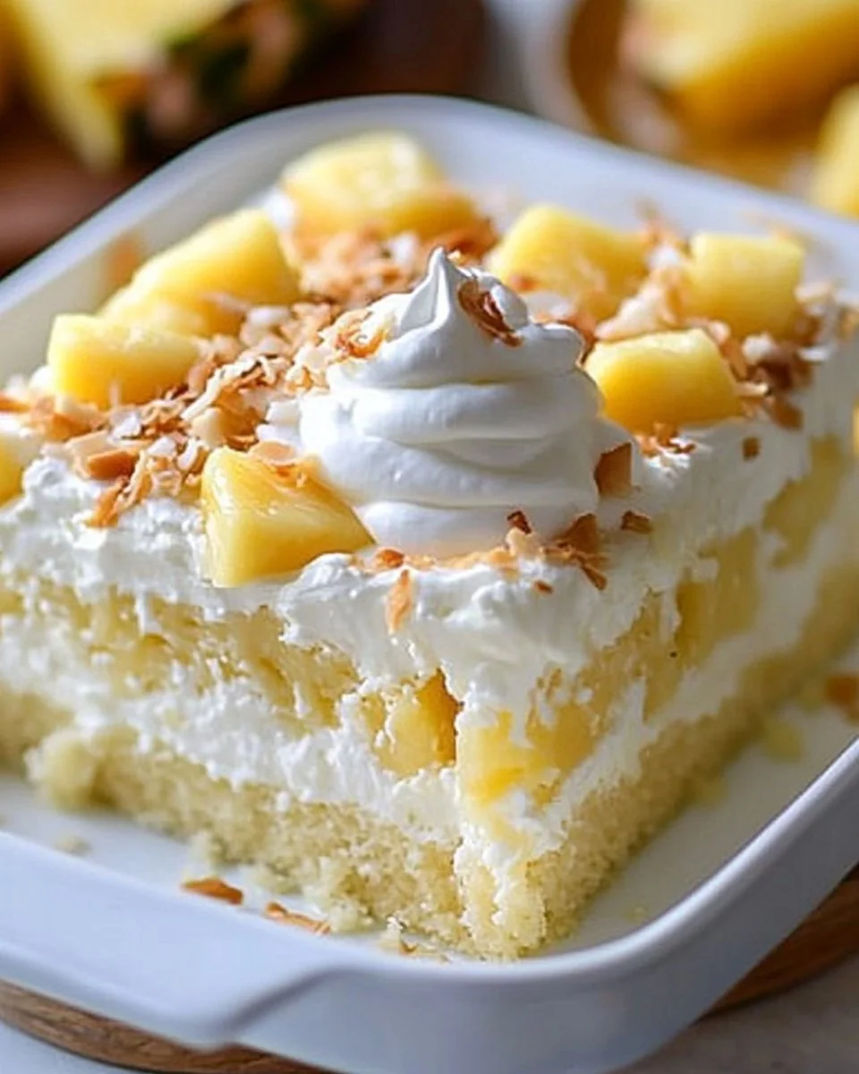 Pineapple Coconut Dream Cake with a Tropical Twist