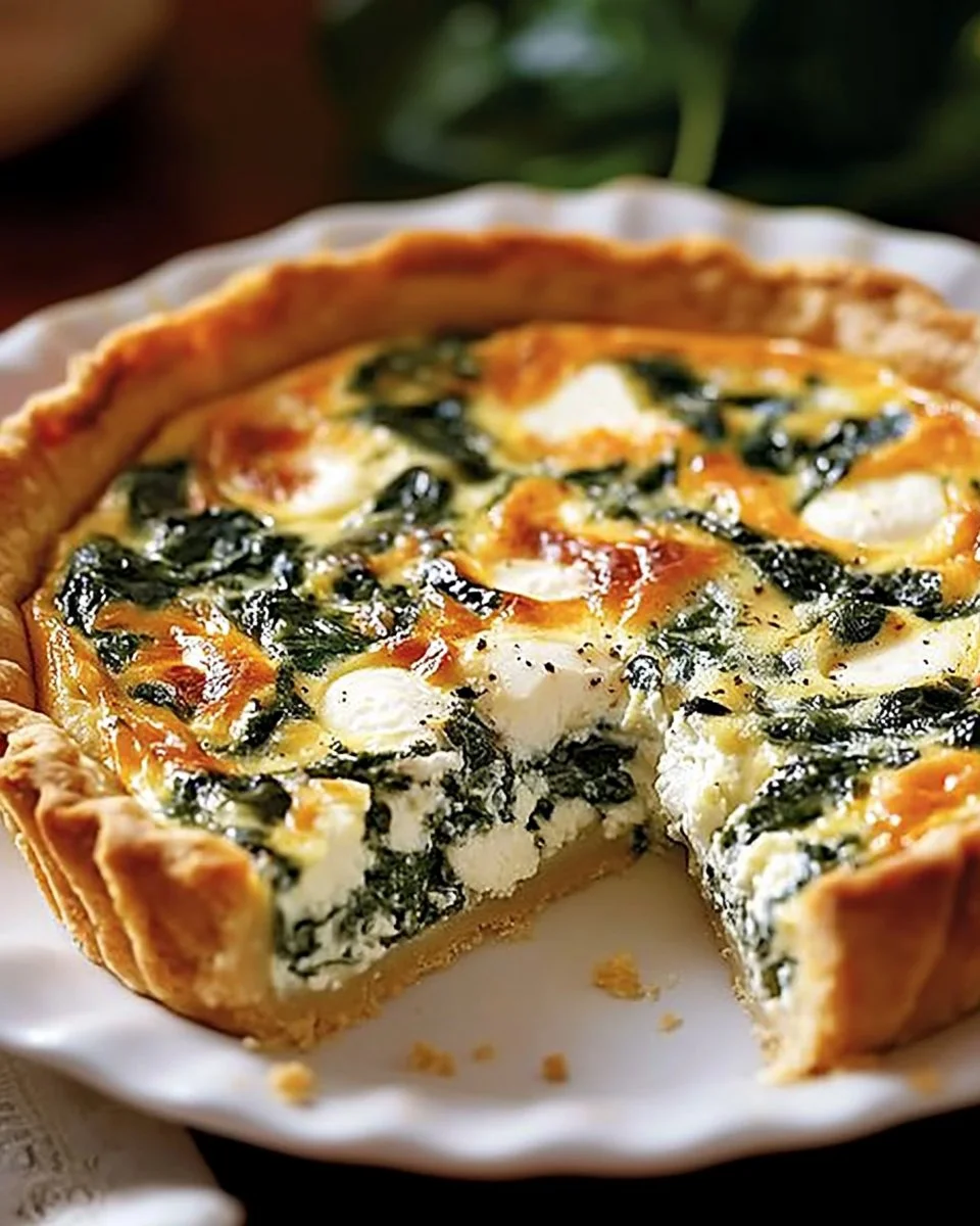 Ricotta Spinach Quiche Delight