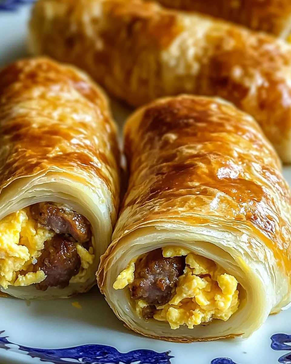 Sausage, Egg, and Cheese Breakfast Roll-Ups