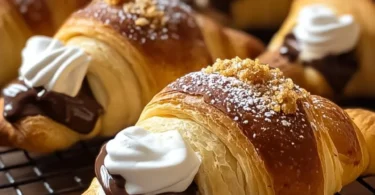 Delicious S'mores Crescent Rolls with chocolate, marshmallows, and graham crackers