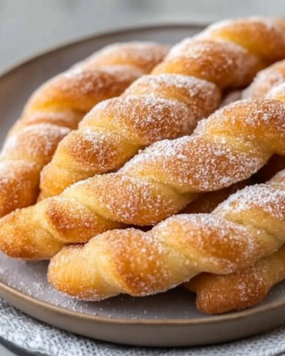 Soft & Crispy Twisted Donuts