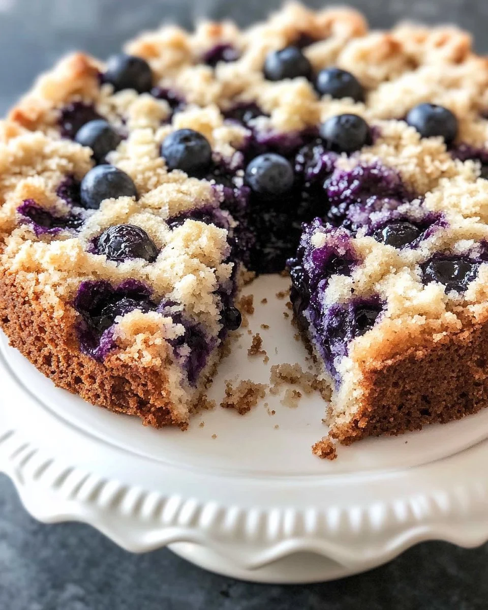 Sour Cream Blueberry Coffee Cake