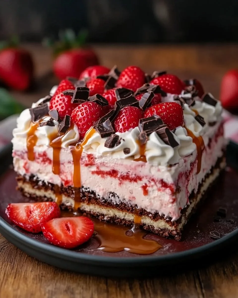 Strawberry Caramel Dream Cake