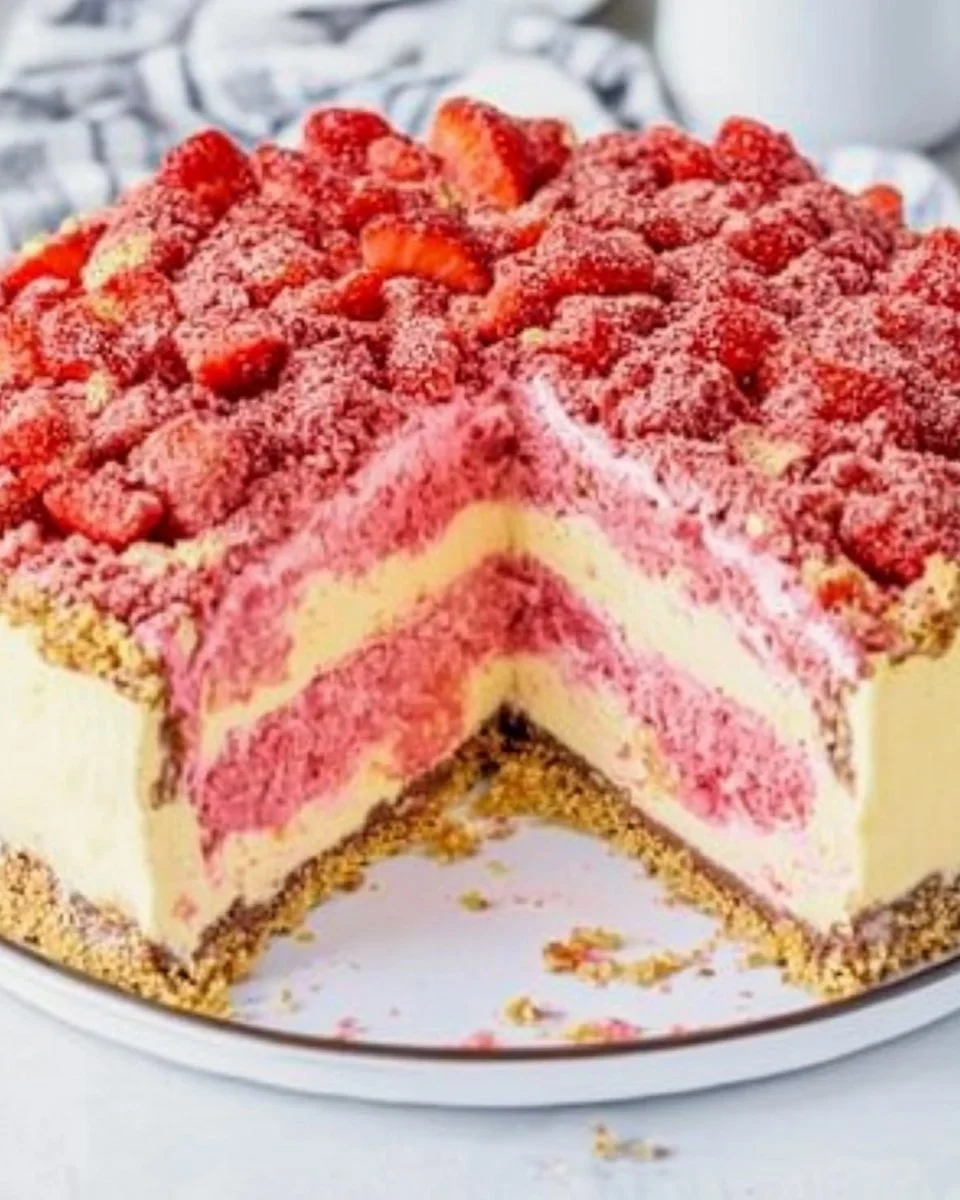 Strawberry Shortcake Cheesecake