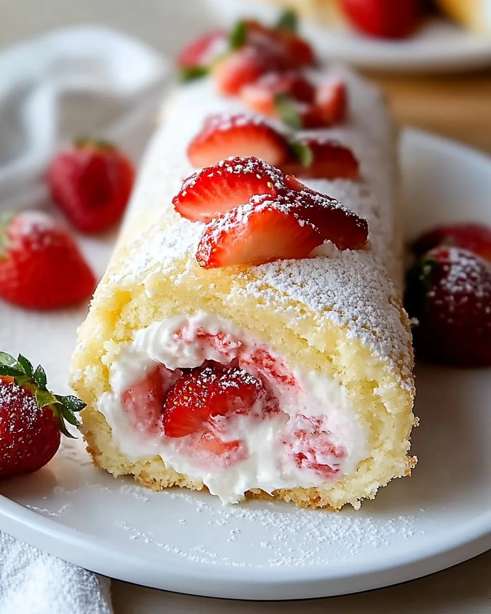 Strawberry Shortcake Cheesecake Rolls