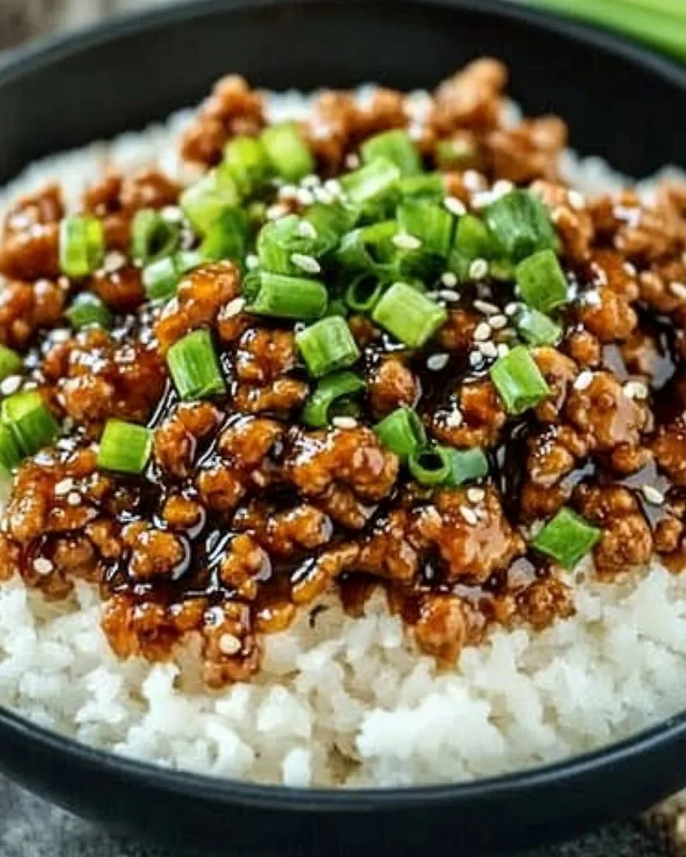 Sweet and Savory Honey Garlic Ground Turkey