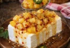 Sweet and spicy pineapple candy pieces in a vibrant dish
