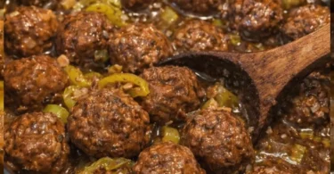 Delicious and easy crockpot meatballs served in a bowl