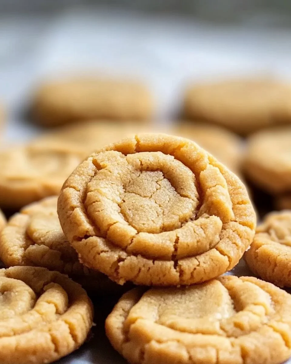 Thick and Chewy Peanut Butter Cookies