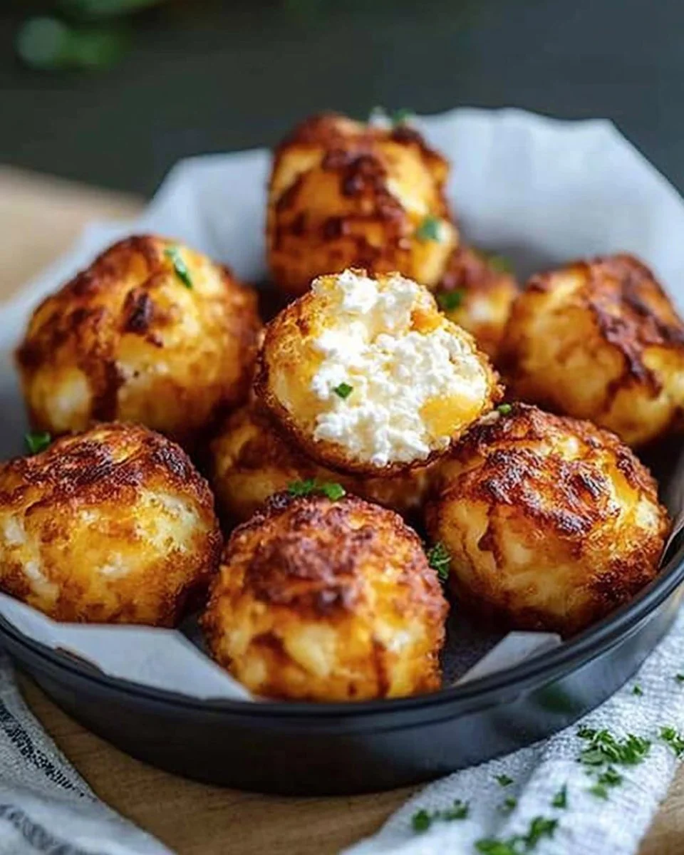 Two Ingredient Cottage Cheese Tots