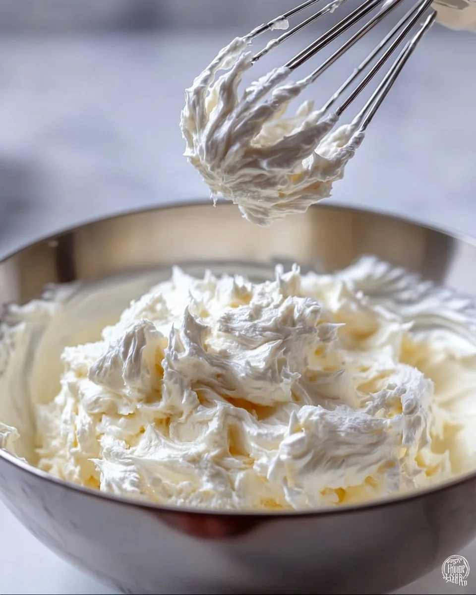 Creamy and fluffy ultimate ermine frosting on a delicious cake