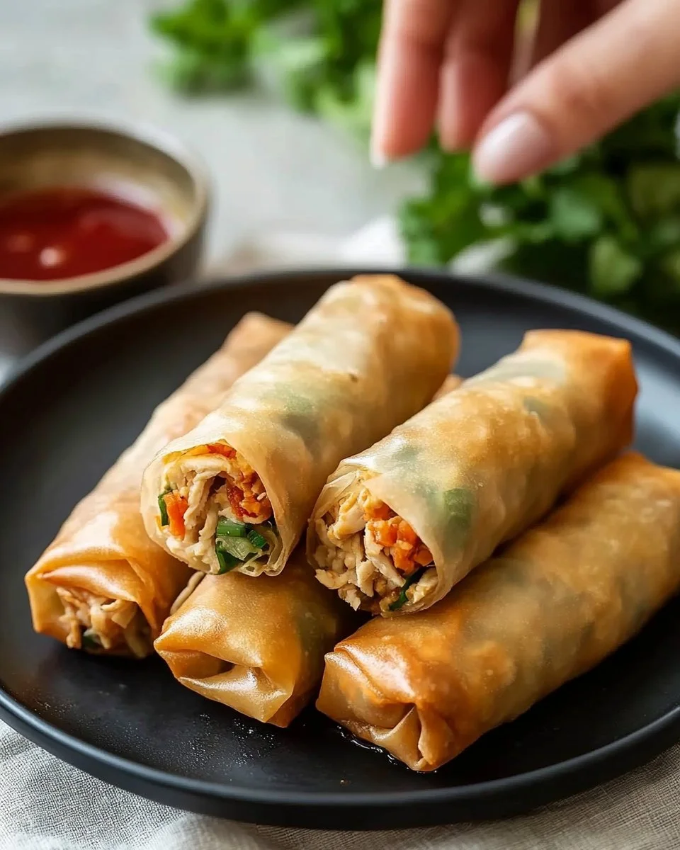 Ultra Crispy Chicken Spring Rolls
