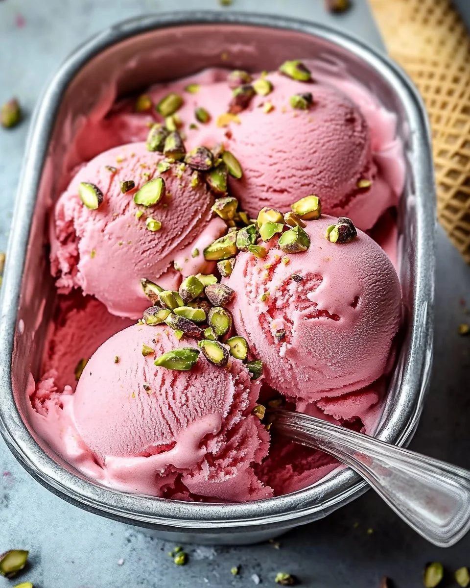 Watermelon Pistachio Ice Cream