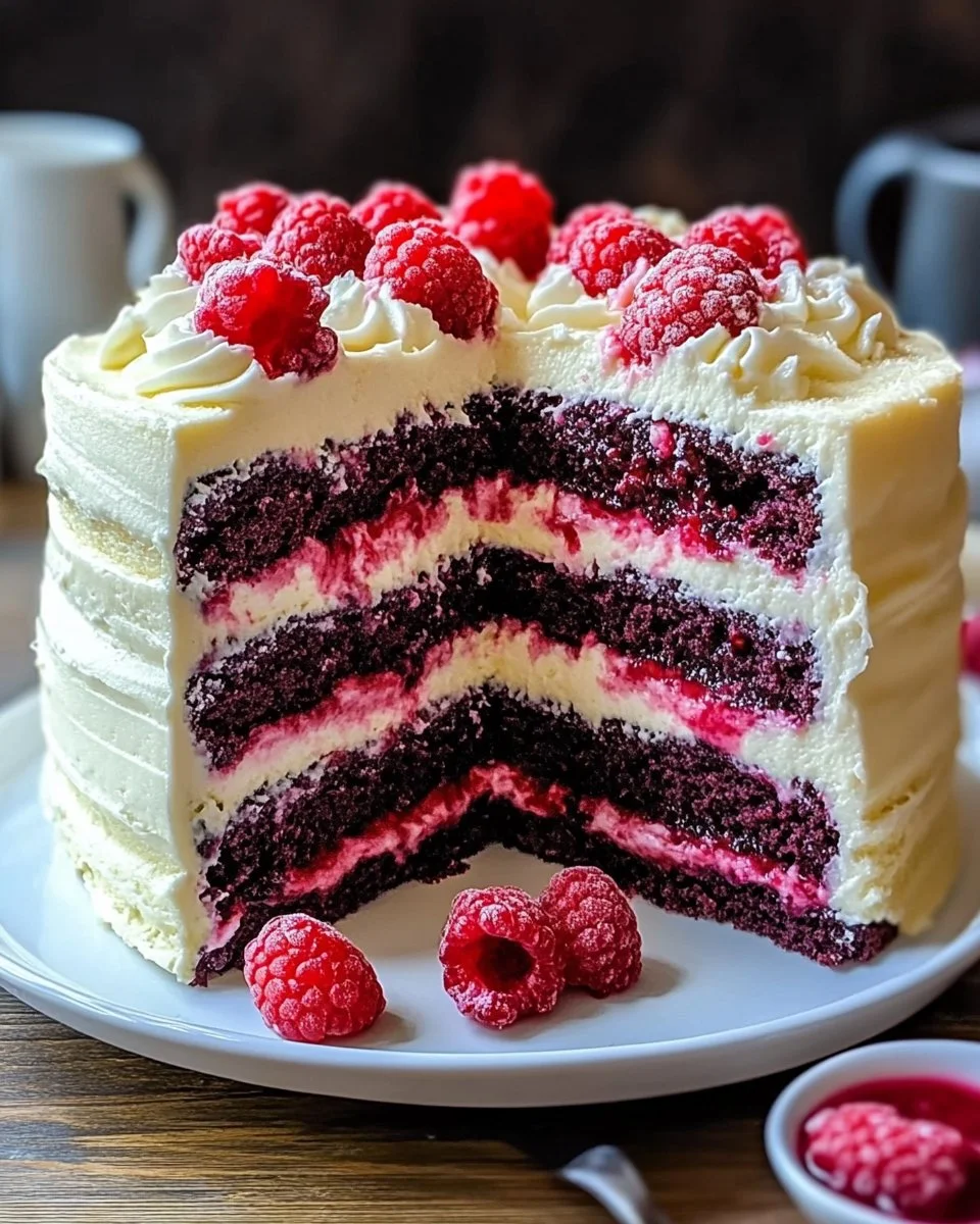 White Chocolate Raspberry Dream Cake