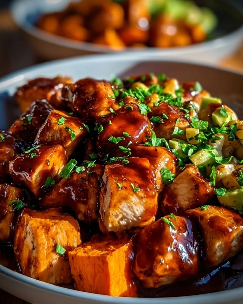 BBQ Chicken Sweet Potato Bowl