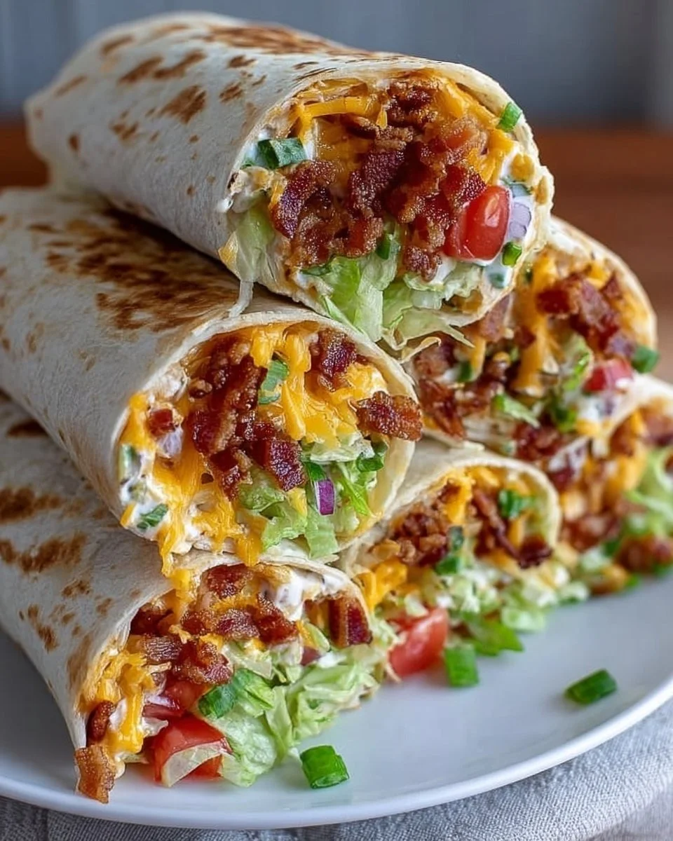 Cheesy Bacon Ranch Wraps