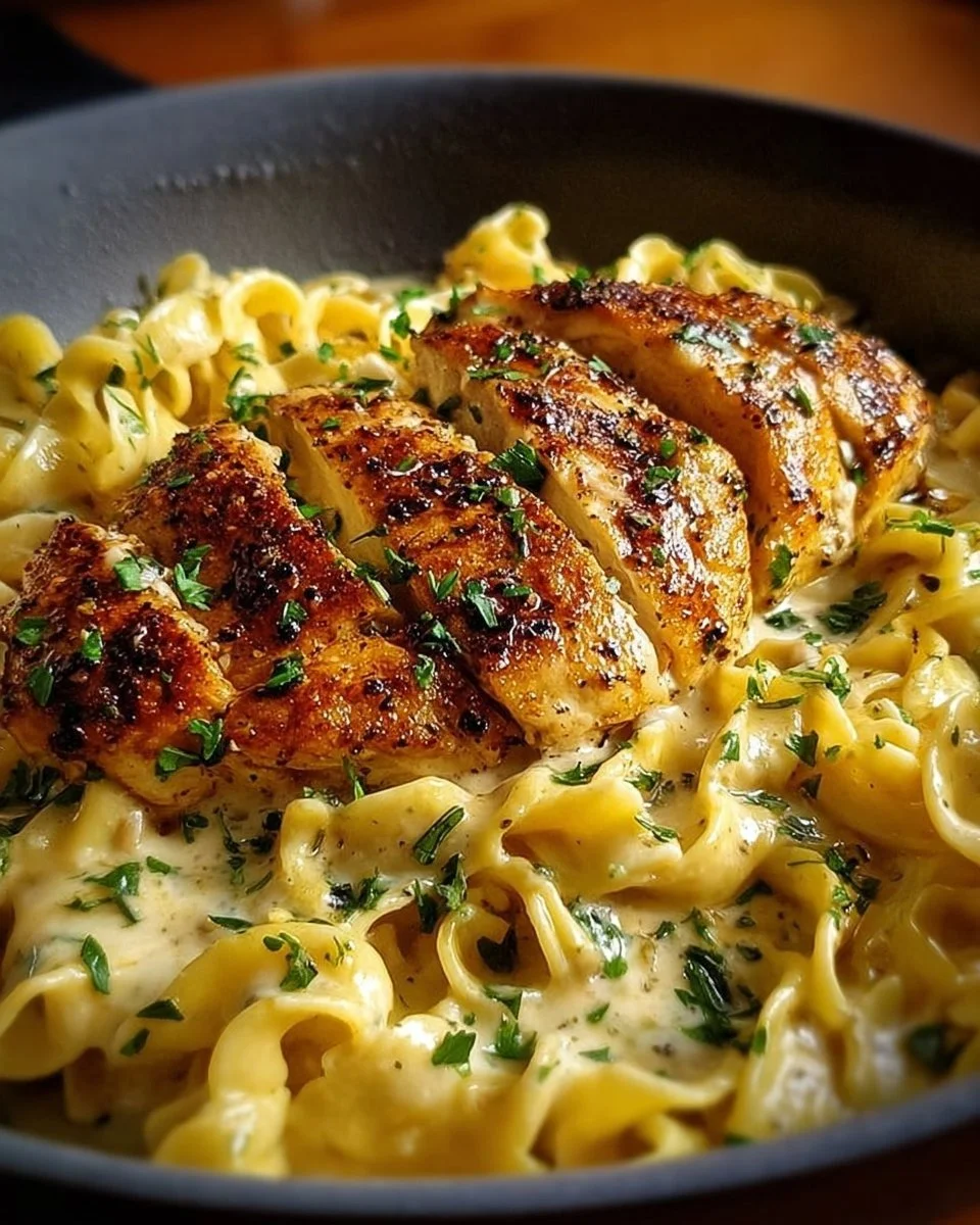 Chicken with Buttered Noodles Recipe