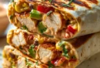 Delicious Chipotle Ranch Grilled Chicken Burrito ready to enjoy