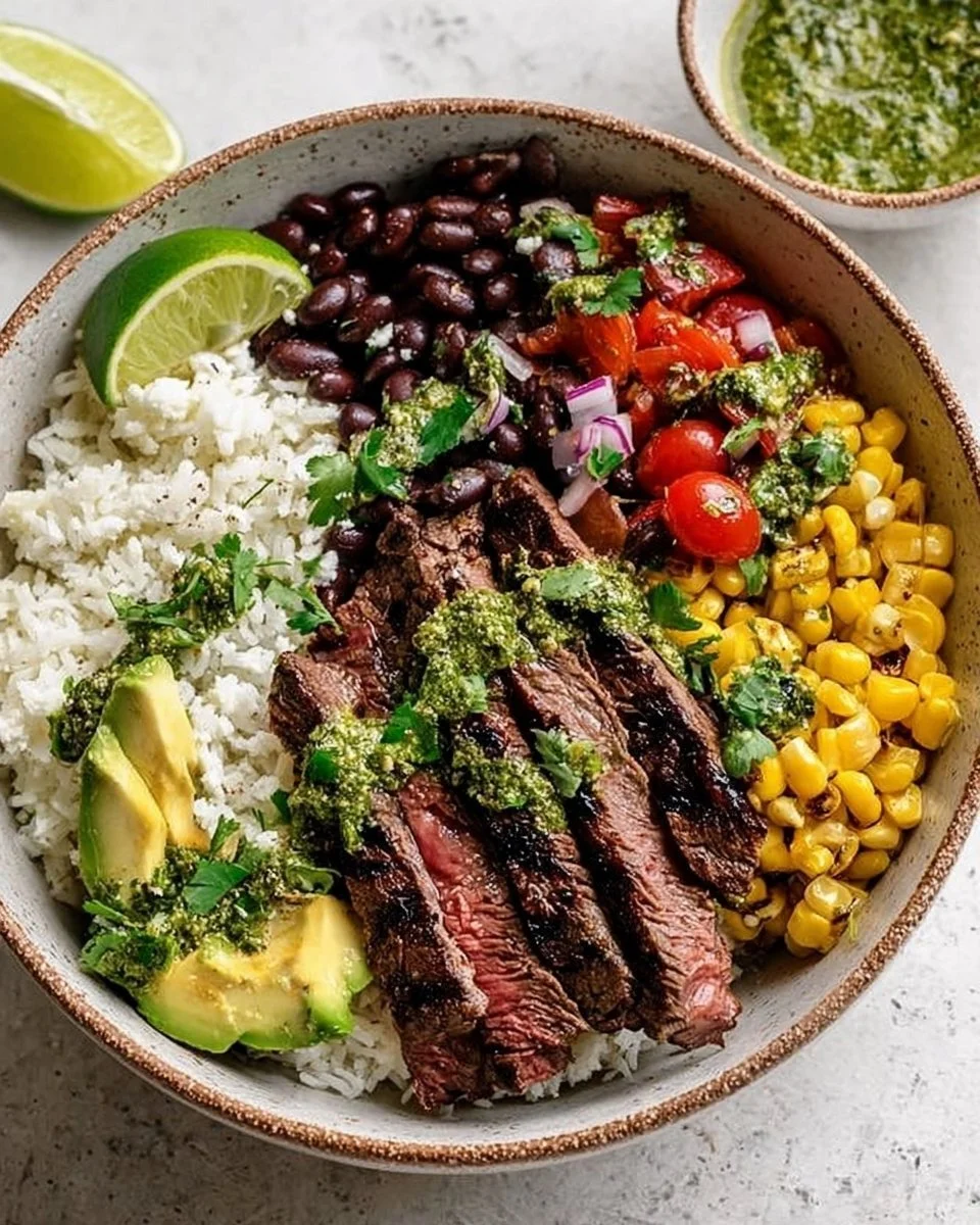 Cilantro Lime Steak Bowls