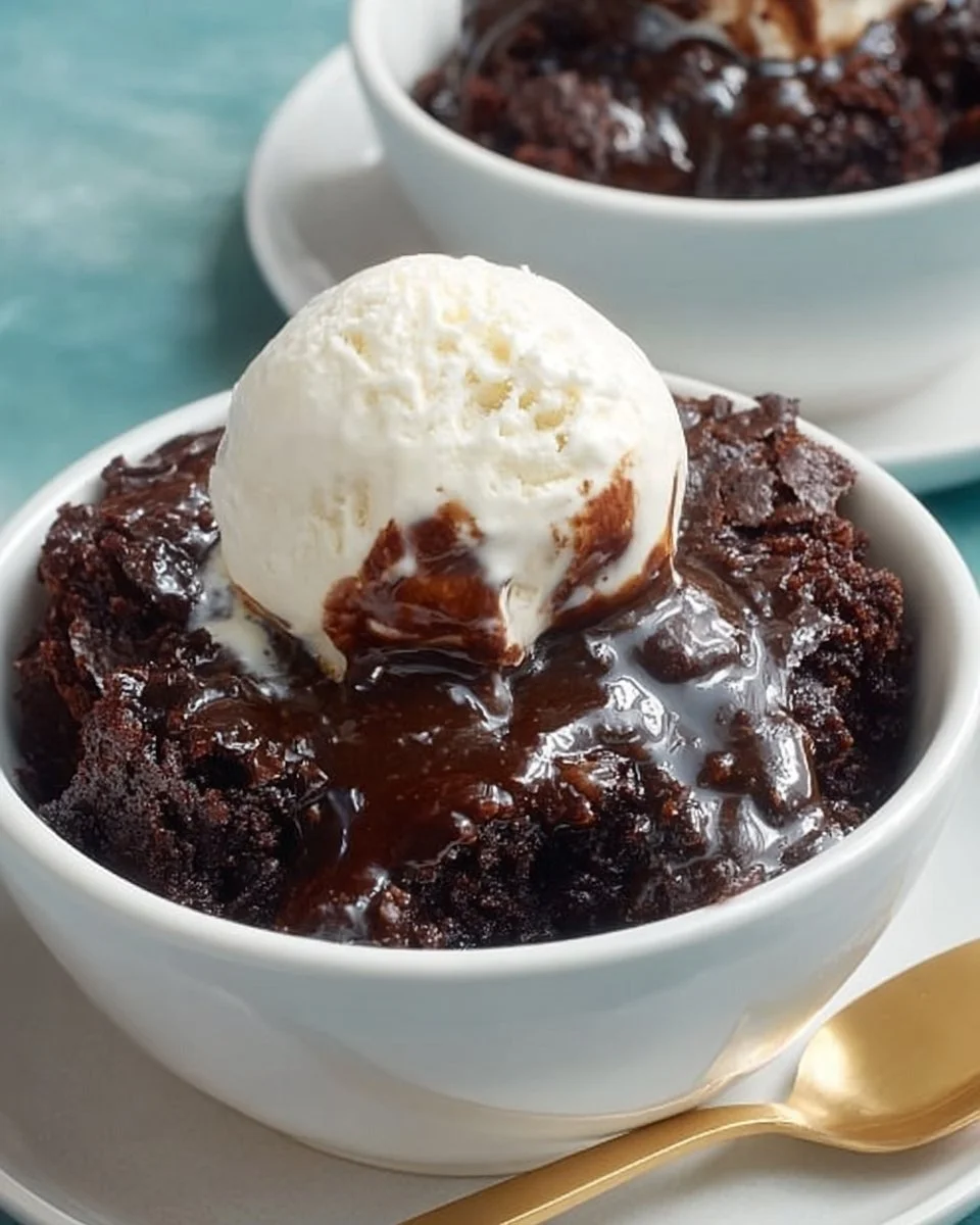 Crockpot Brownies Pudding