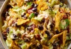Delicious Frito Cowboy Cabbage served in a bowl with toppings
