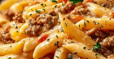 Gordon Ramsay's ground turkey pasta dish served in a bowl