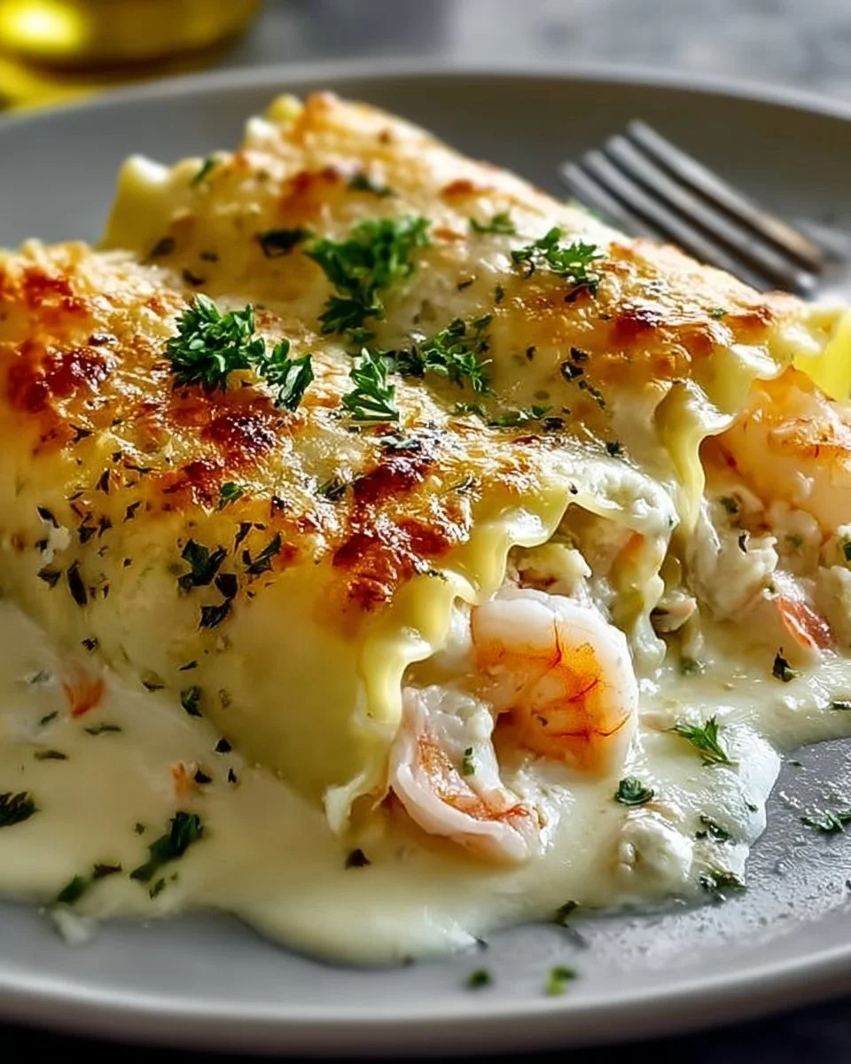 Indulgent Shrimp & Crab Alfredo Lasagna Roll-Ups You'll Crave