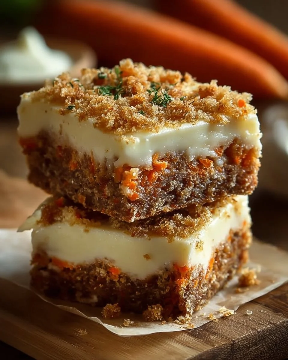 Irresistibly Indulgent Carrot Cake Cream Cheese Bars