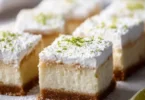 Delicious Key Lime Pie Bars with a graham cracker crust and creamy lime filling