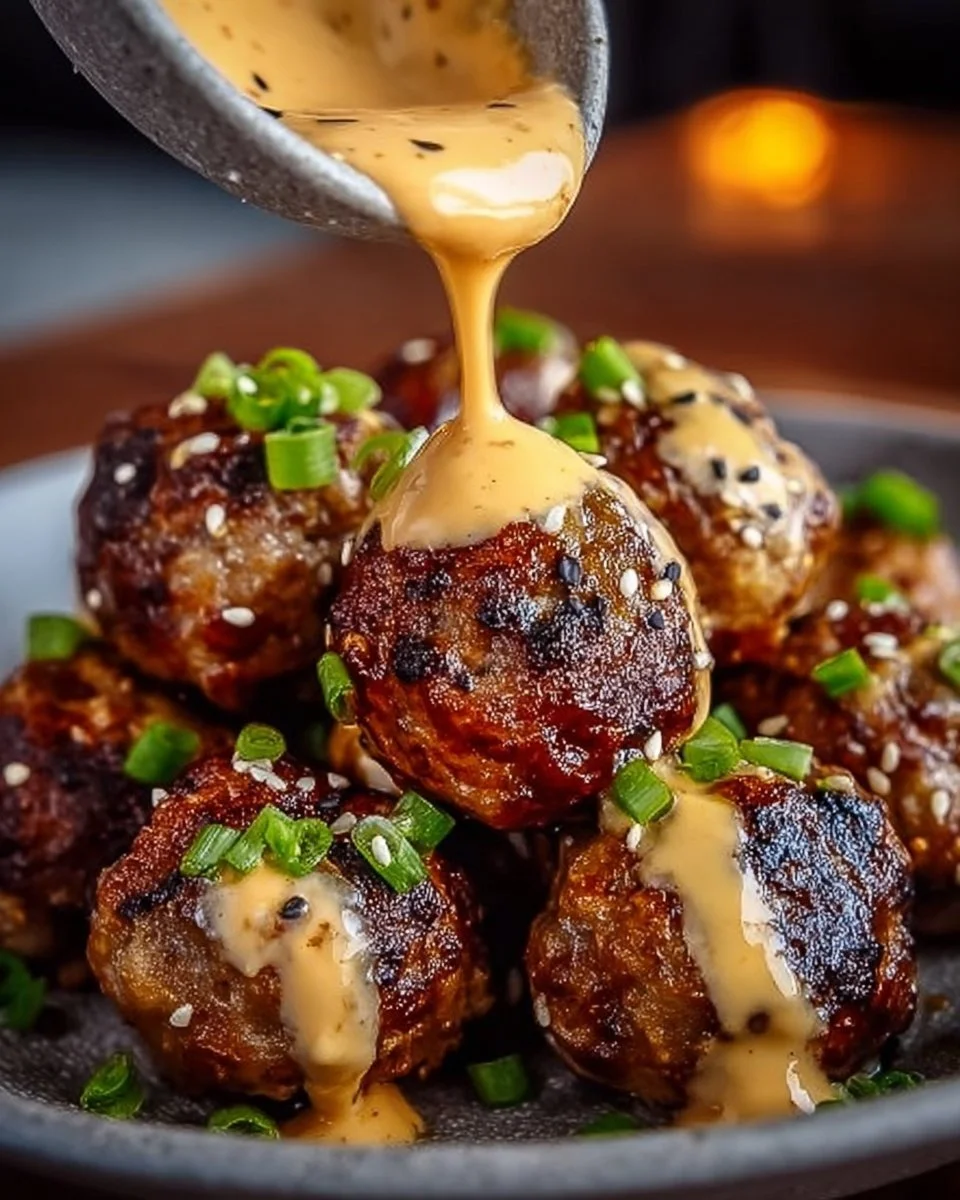 Korean BBQ Meatballs with Spicy Mayo Dip: An Incredible 7-Step Recipe
