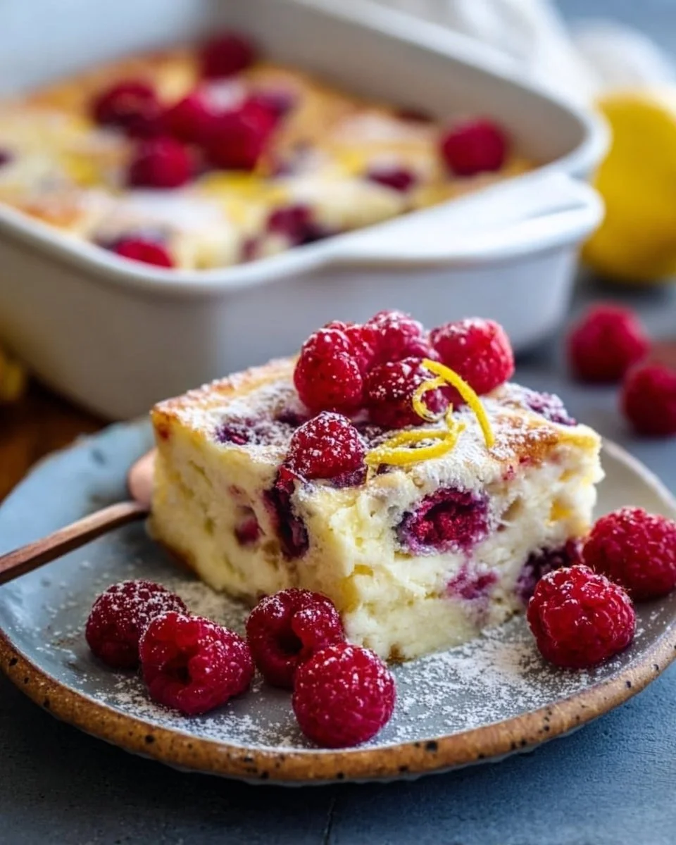 Lemon Raspberry Cottage Cheese Bake – 1 Light, Simple Favorite