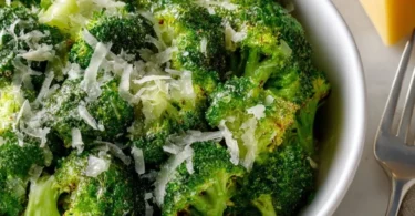 Delicious Longhorn Steakhouse broccoli recipe served with steak