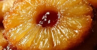 Pineapple upside down cookies with a vibrant topping and golden edges