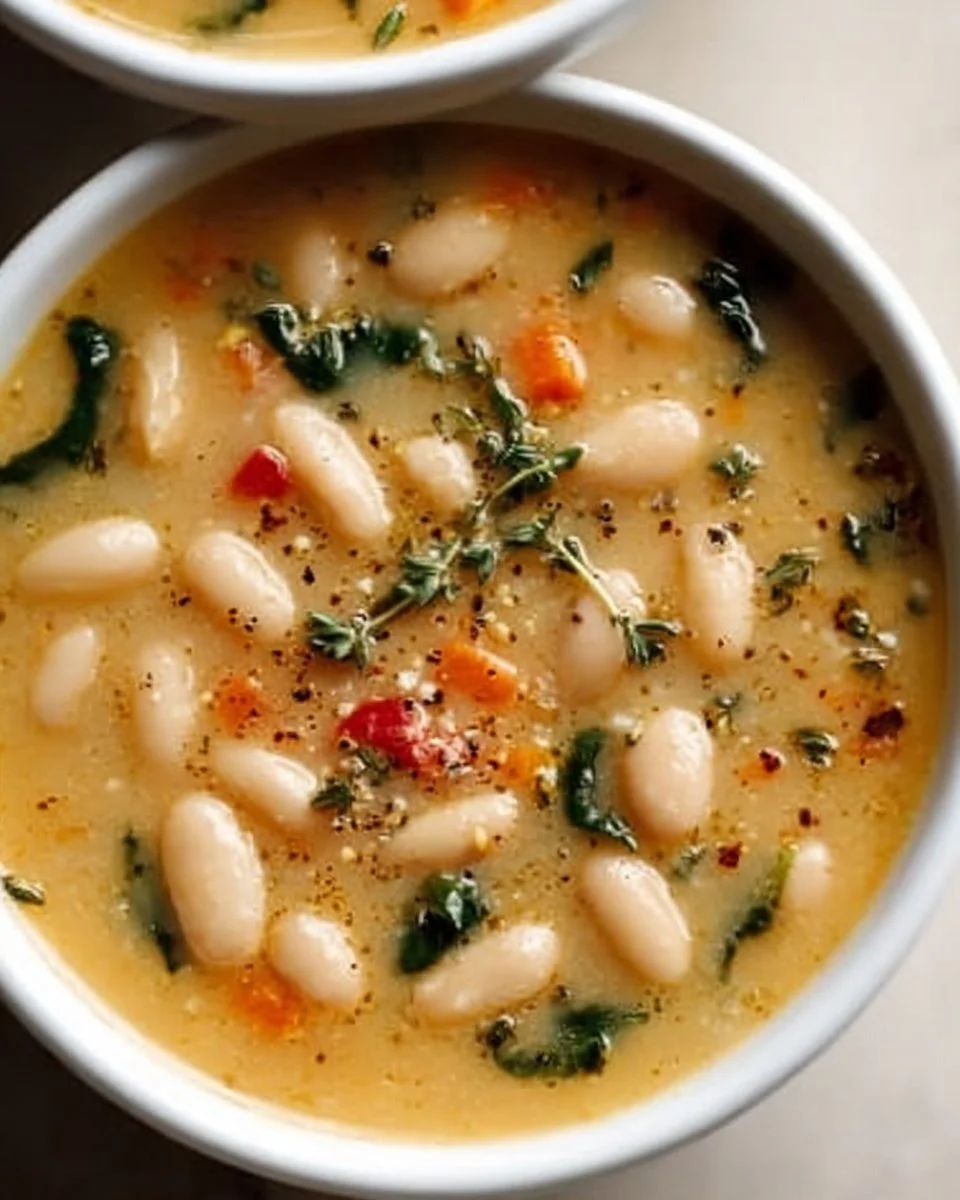 Power Up Your Day with High Protein White Bean Soup