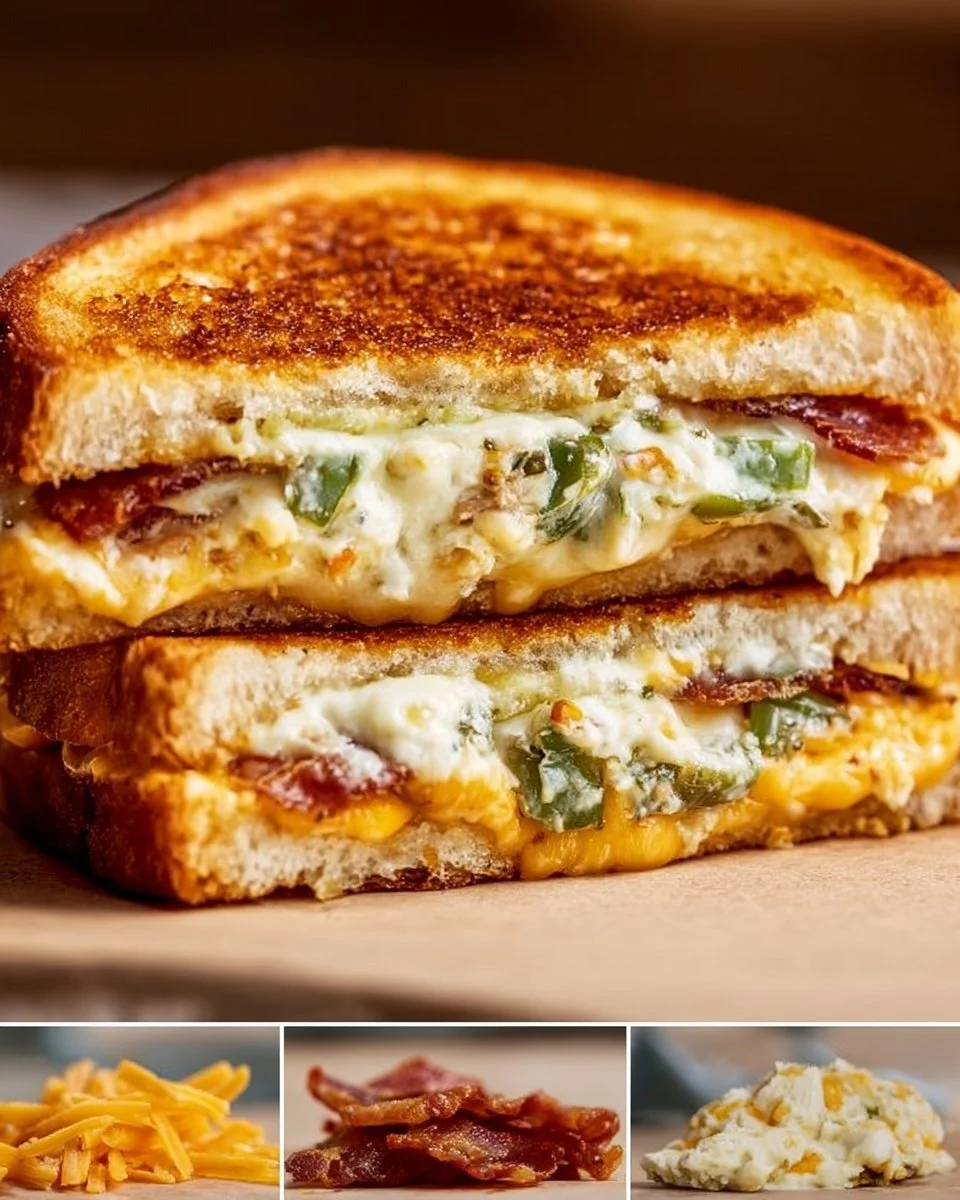 Roasted Jalapeno Popper Grilled Cheese