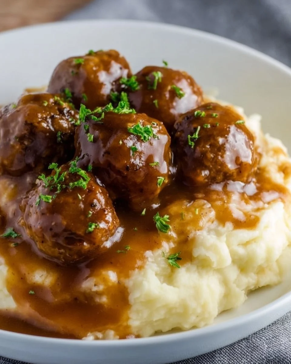 Slow Cooker Salisbury Steak Meatballs: Family-Friendly Comfort